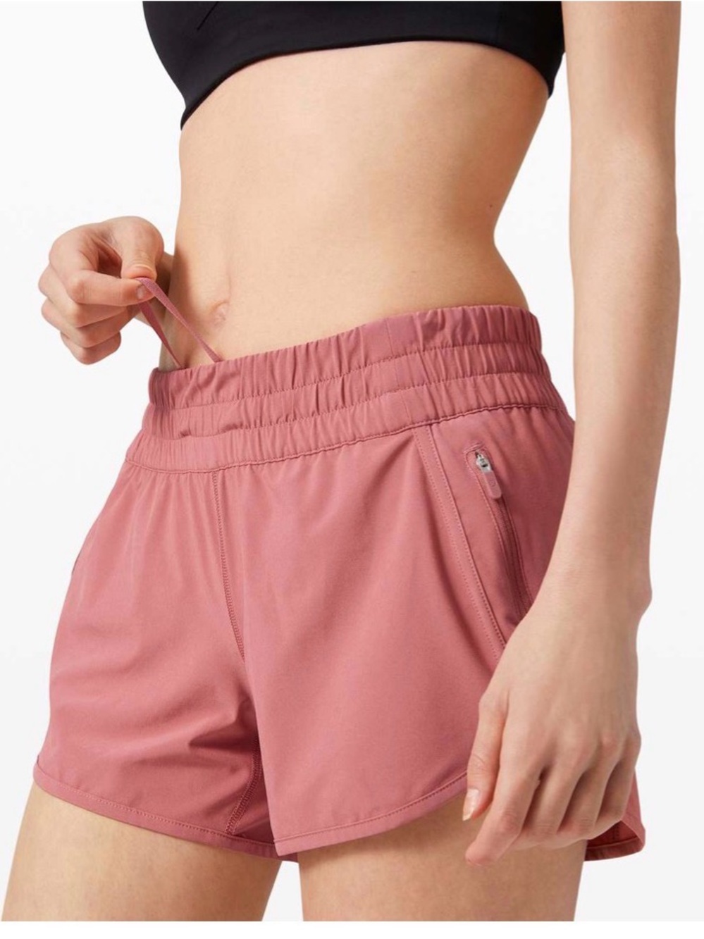 Lululemon Tracker Short V *4"
Cherry Tint - size 12